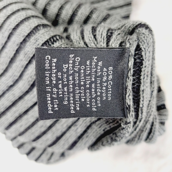 Rock & Republic Black Gray Sleeveless Sweater Dress 2569 NWT - Picture 8 of 10